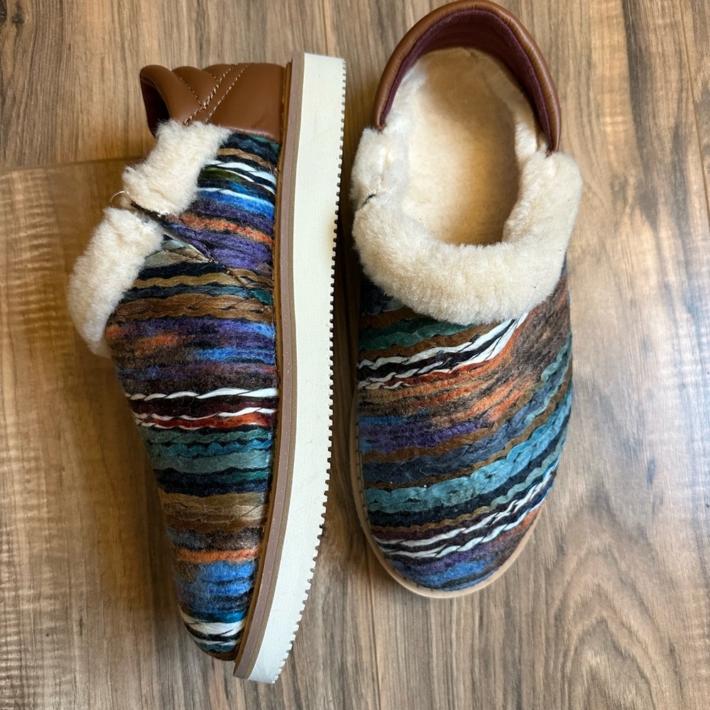 Sanuk Slip-On/ Loafers Shoes with Faux Fur